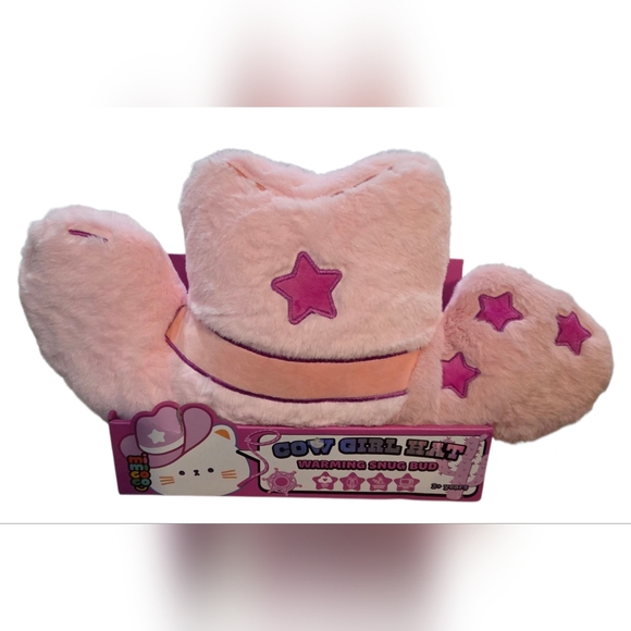 MIMI & COCO Other - Mimicoco Pink Cowgirl Hat Plush Snug Bud Infused Super Soft Warming Rodeo Star